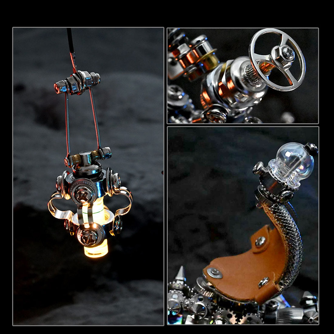 3D DIY Metal Mechanical Lizard Model Kit VICTMAX