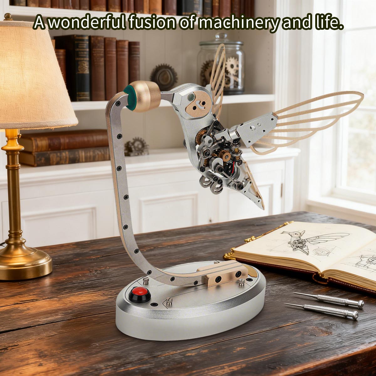 3D Metal Mechanical Dynamic Bionic Bird Model Kit - VICTMAX