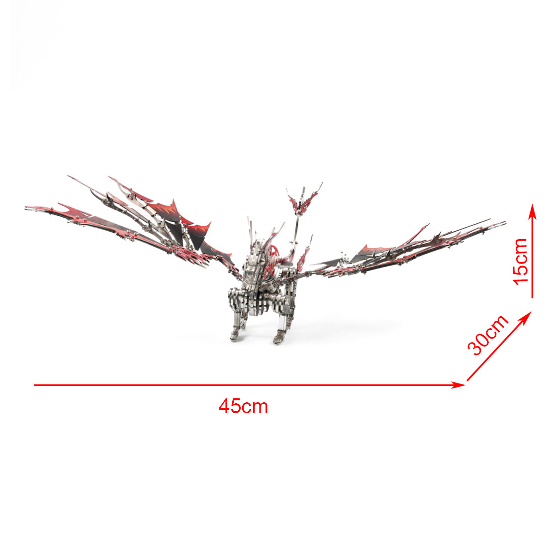 3D Steampunk Dragons Metal Jigsaw Puzzle Model Kit, Gifts for Adults & Kids Size - VICTMAX