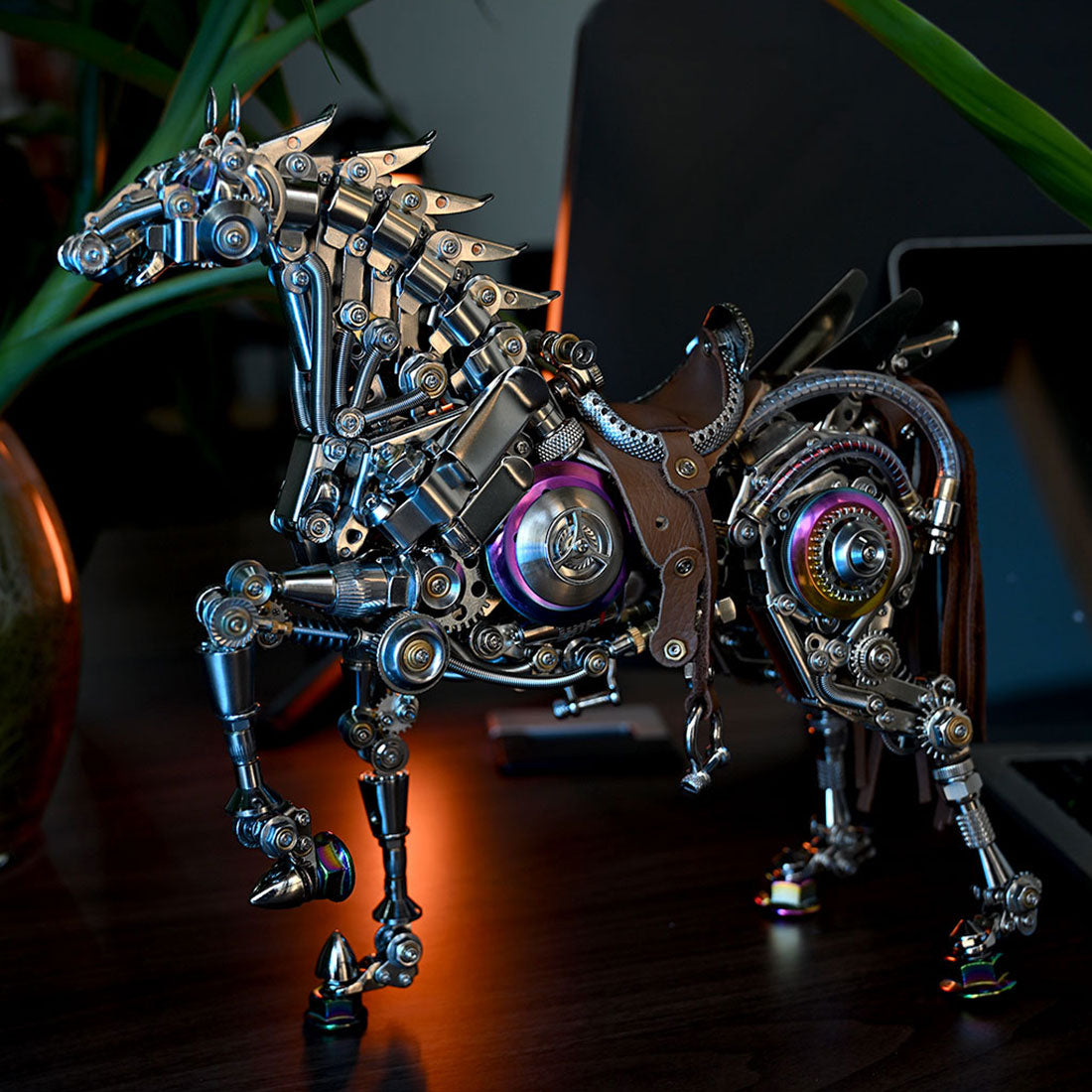 DIY Assembly Steampunk Horse Sculpture - VICTMAX