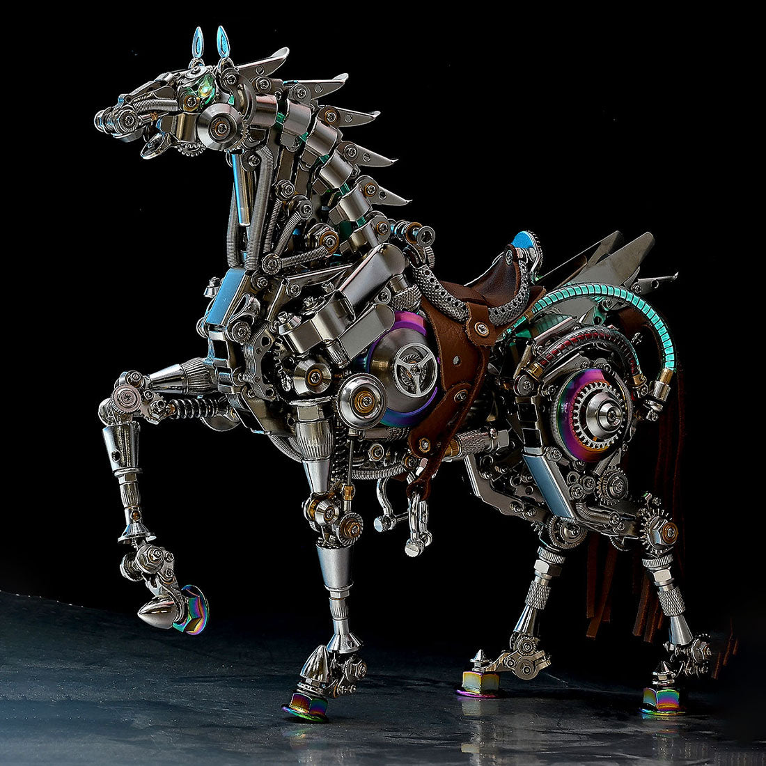 DIY Assembly Steampunk Horse Sculpture - VICTMAX
