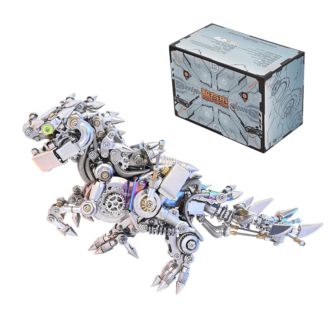 Metal Puzzle Steampunk Mechanical Dinosaur Animal Assembly Model Kit (1100+PCS)