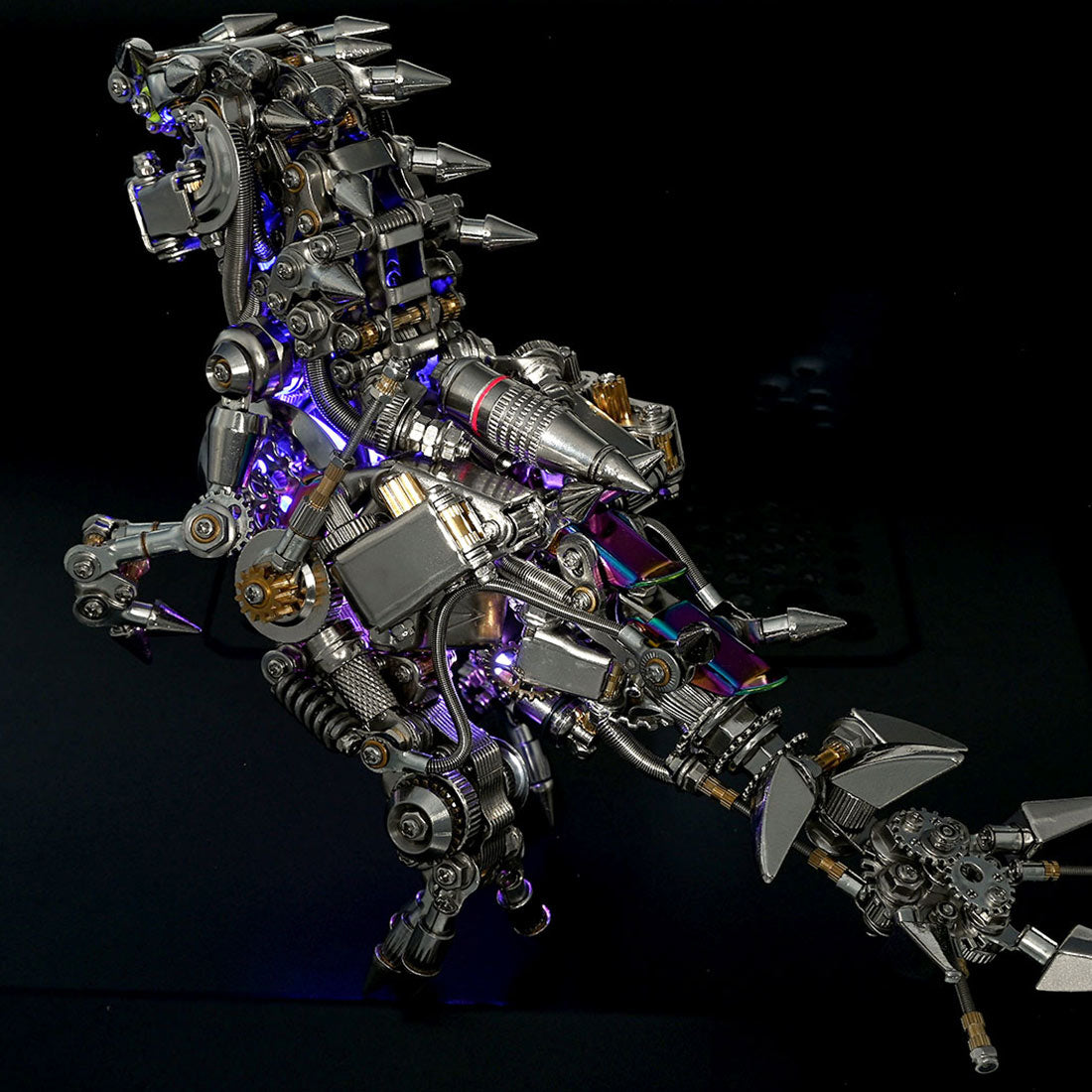 Metal Puzzle Steampunk Mechanical Dinosaur Animal Assembly Model Kit (1100+PCS)