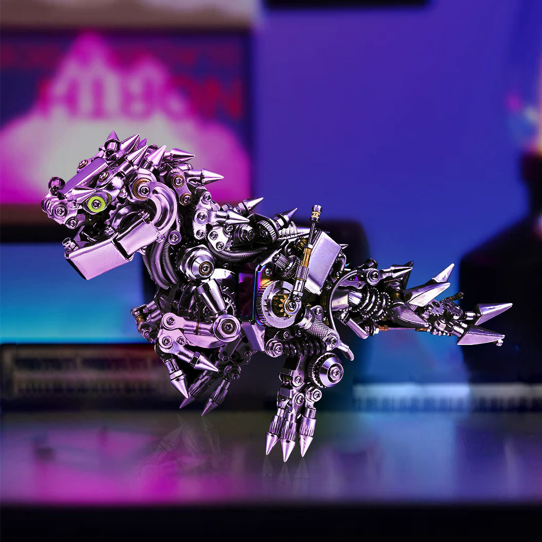 Metal Puzzle Steampunk Mechanical Dinosaur Animal Assembly Model Kit (1100+PCS)