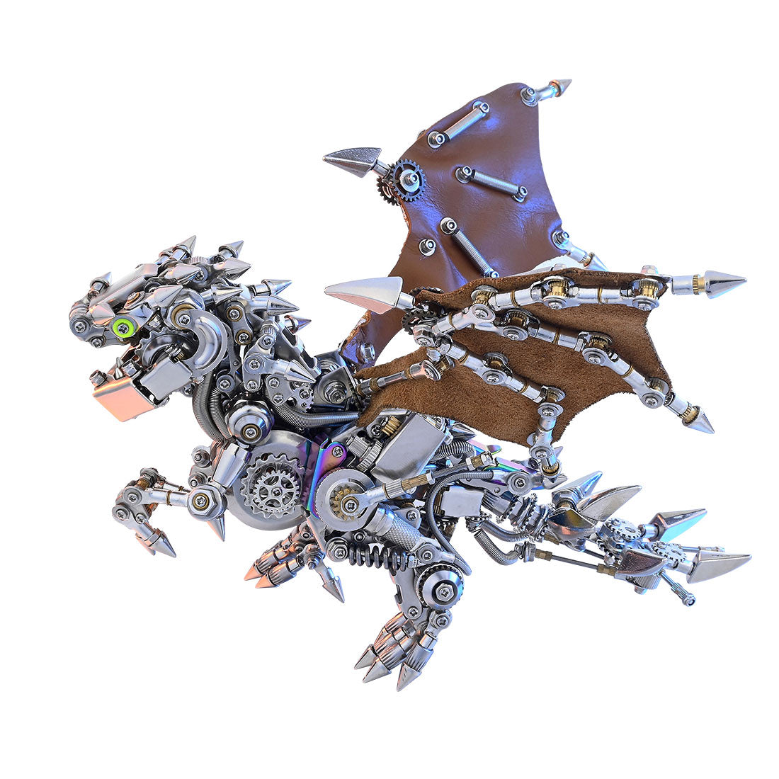 Metal Puzzle Steampunk Mechanical Dinosaur Animal Assembly Model Kit (1100+PCS)
