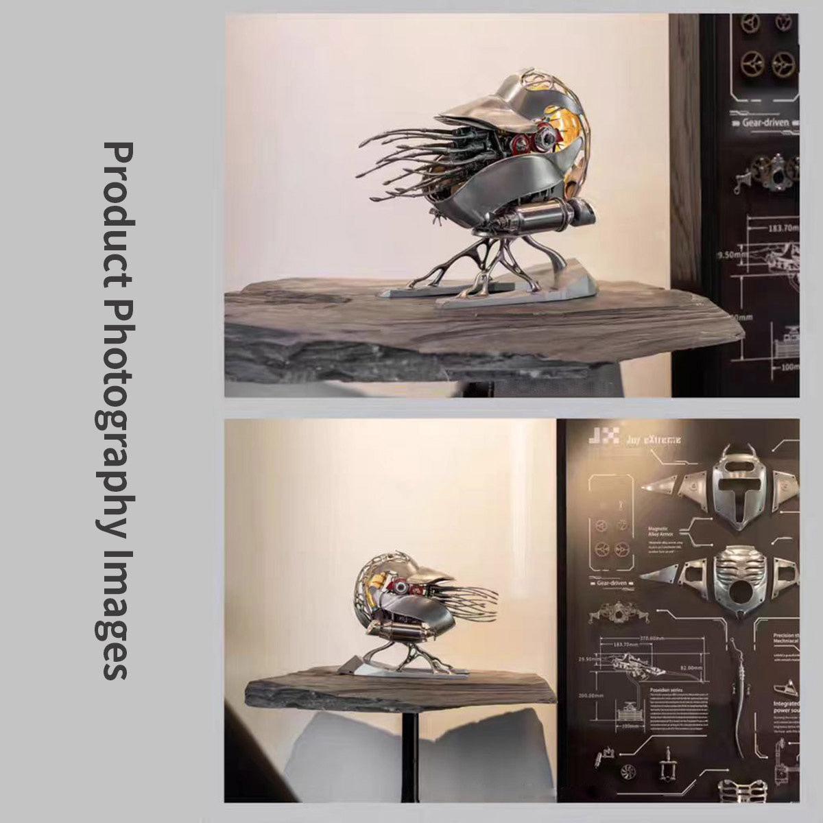 3D metal Mechanical Nautilus model assembled for DIY adults and teens - VICTMAX