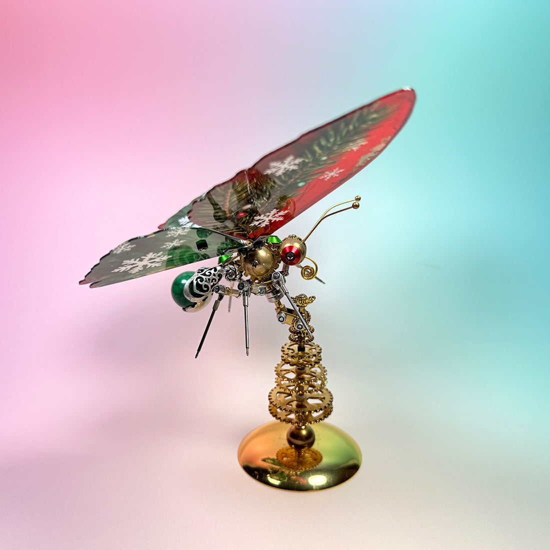 Steampunk Metal Butterfly Display Ornament for Desk, Shelf, and Holiday Decor - Victmax
