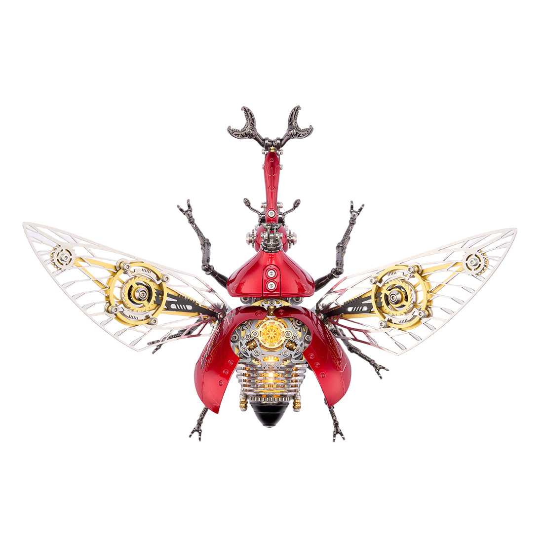 Steampunk Metal Beetle Insect Model for Desktop Decor - VICTMAX