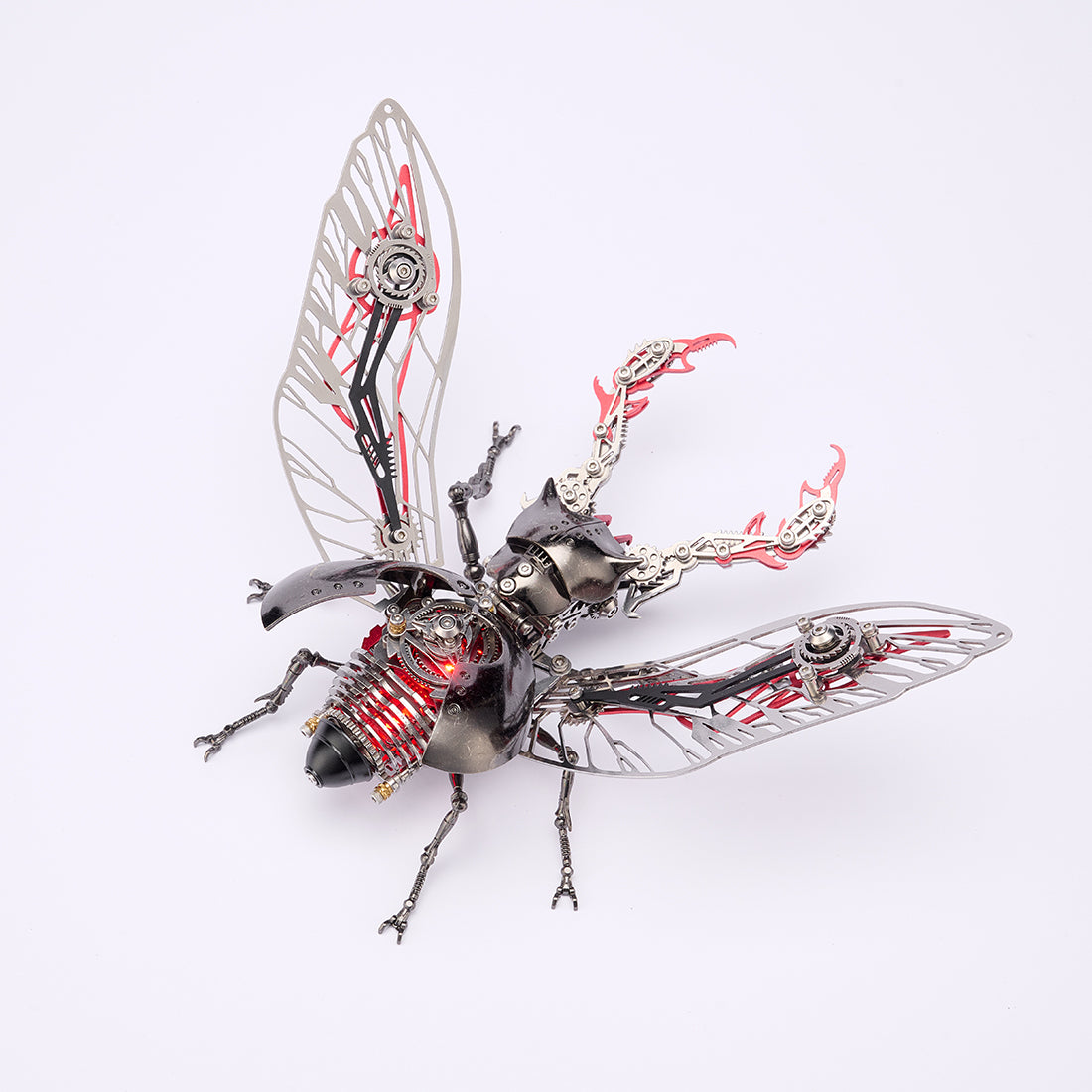 Steampunk Metal Beetle Insect Model for Desktop Decor - VICTMAX