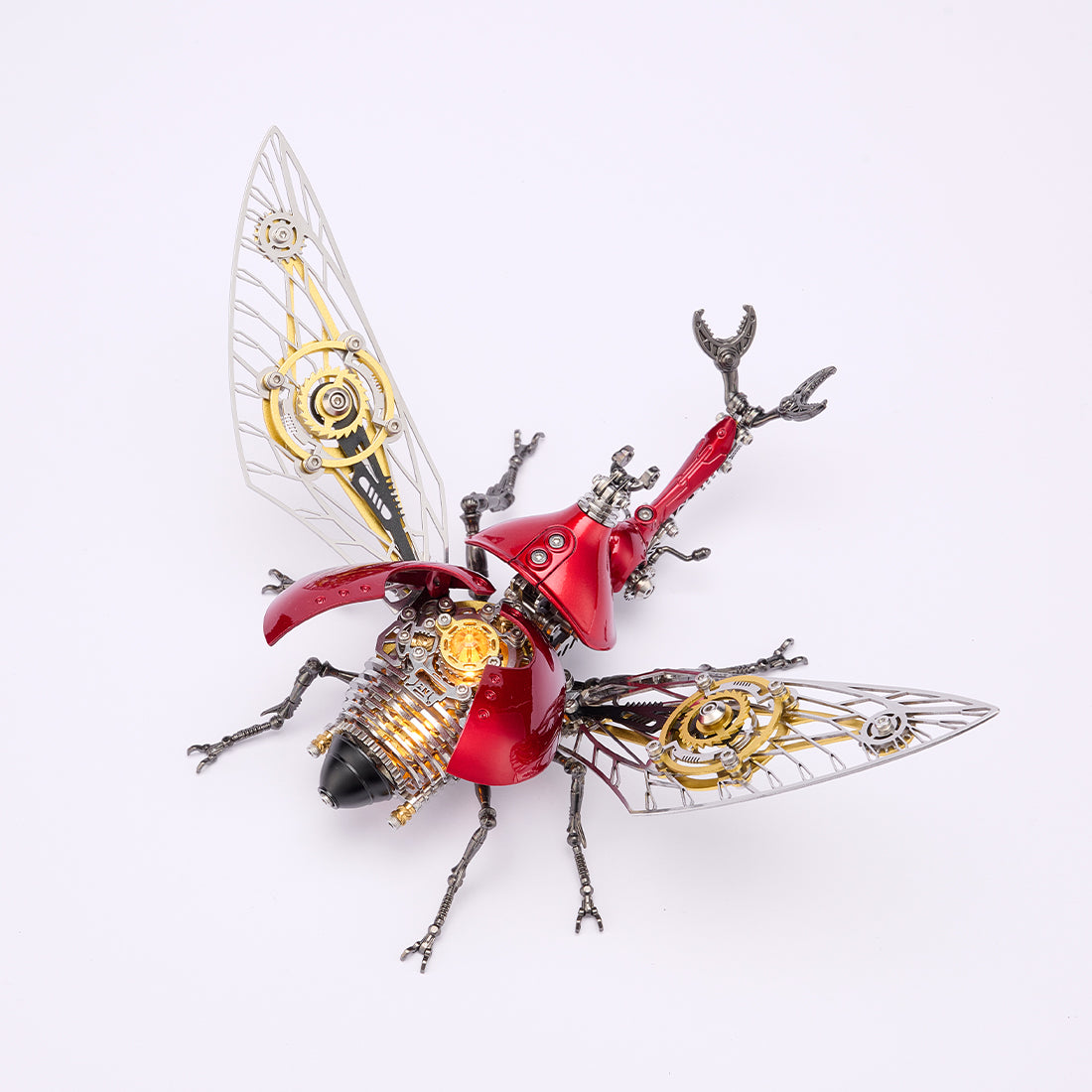 Steampunk Metal Beetle Insect Model for Desktop Decor - VICTMAX