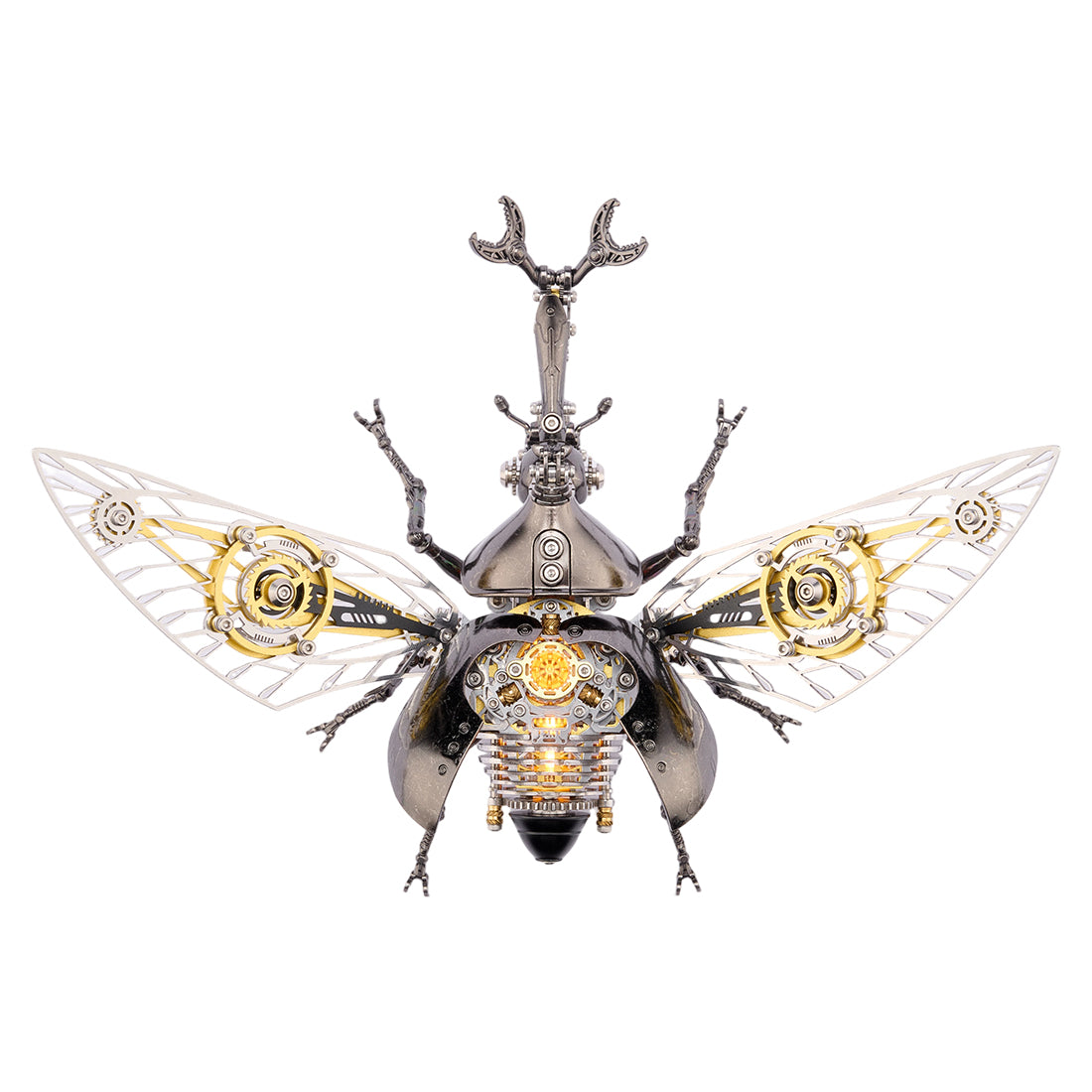 Steampunk Metal Beetle Insect Model for Desktop Decor - VICTMAX