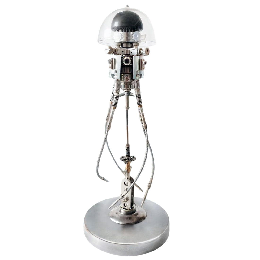 3D Mechanical Jellyfish Puzzle Kit 250+PCS Metal Steampunk Ocean Creature Model DIY Assembly Display VICTMAX
