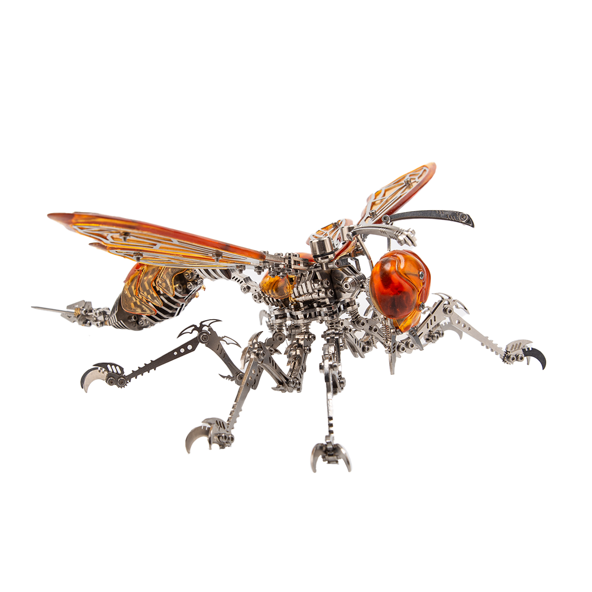 DIY Metal Wasp Model Kit 420+PCS Mechanical Insect Sculpture Steampunk Desk Decor Collectible VICTMAX