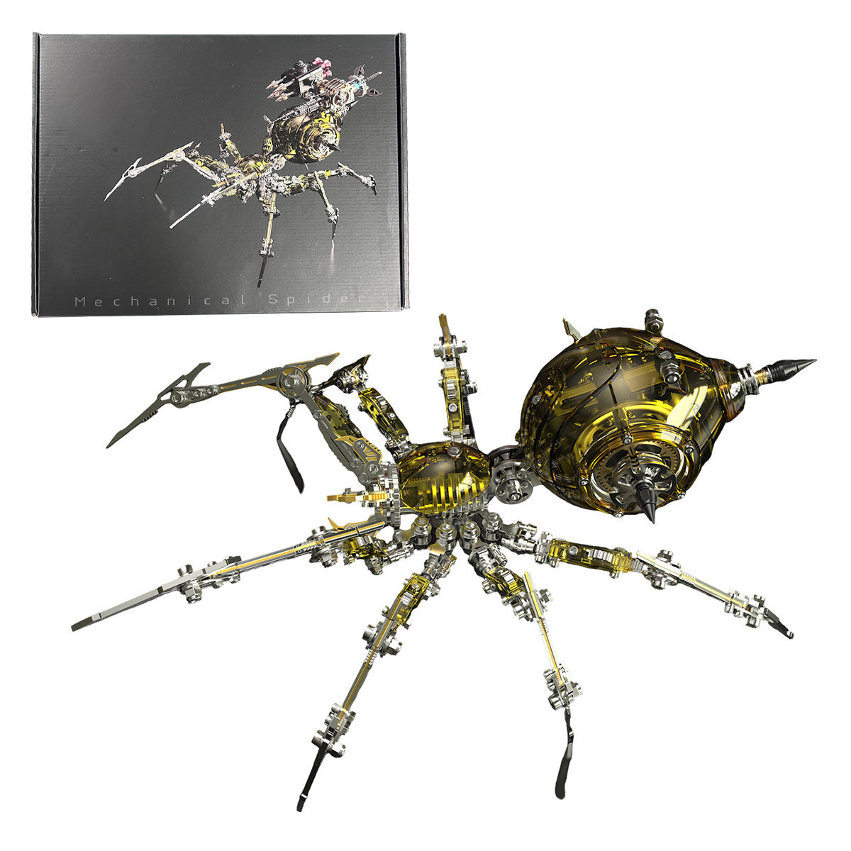 3D Metal War Spider Model Kit 602PCS Steampunk Mechanical Assembly- VICTMAX