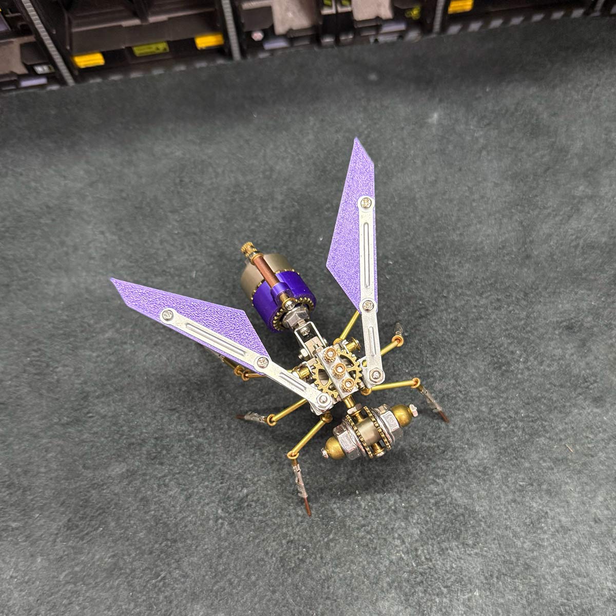 DIY mechanical wasp insect assembly model with precision metal parts - VICTMAX