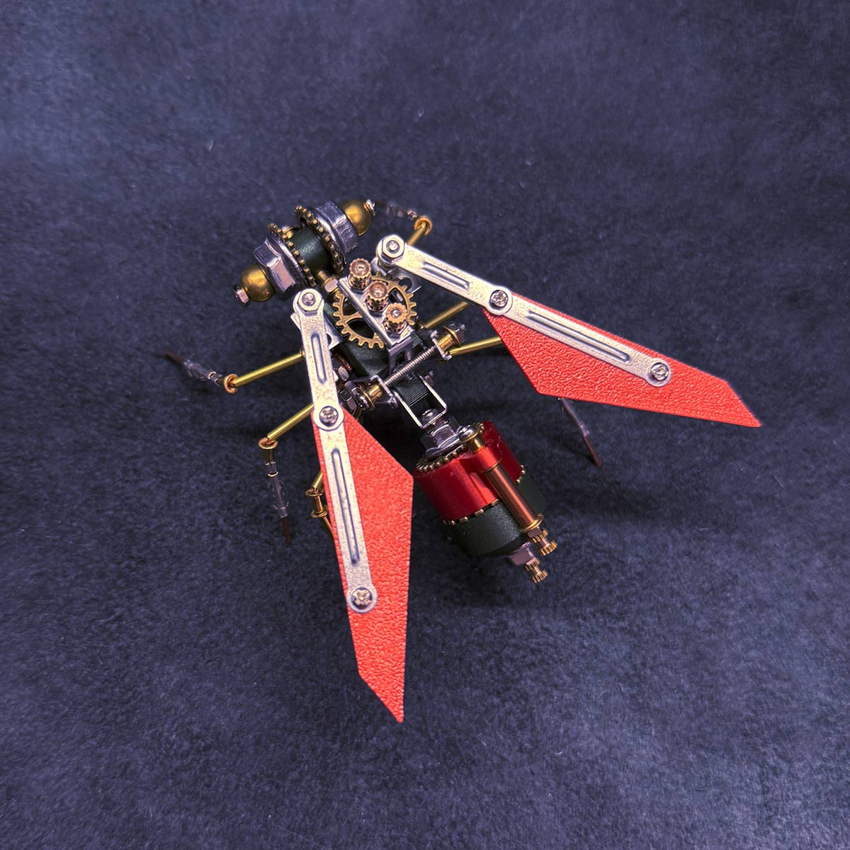 DIY mechanical wasp insect assembly model with precision metal parts - VICTMAX