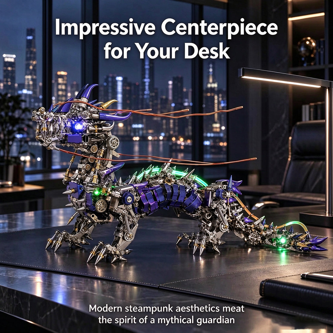 Steampunk Qilin Mythical Creature Metal Puzzle Assembly Kit - VICTMAX