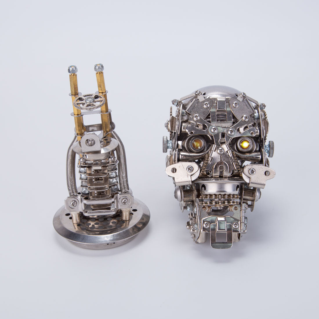 3D Metal Skeleton Model Kit 200PCS DIY Assembly Stainless Steel Sculpture - VICTMAX