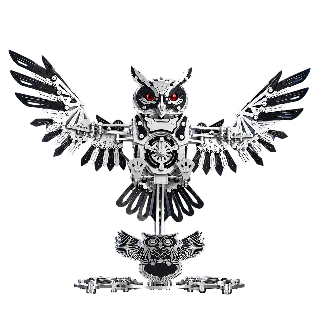 Metal Puzzle Dynamic Mechanical Owl DIY Assembly Kit 700+PCS