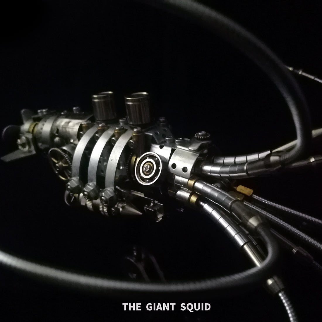 3D Steampunk Giant Squid Metal Model Kit 295PCS DIY Mechanical Ocean Creature Assembly Sculpture Display VICTMAX
