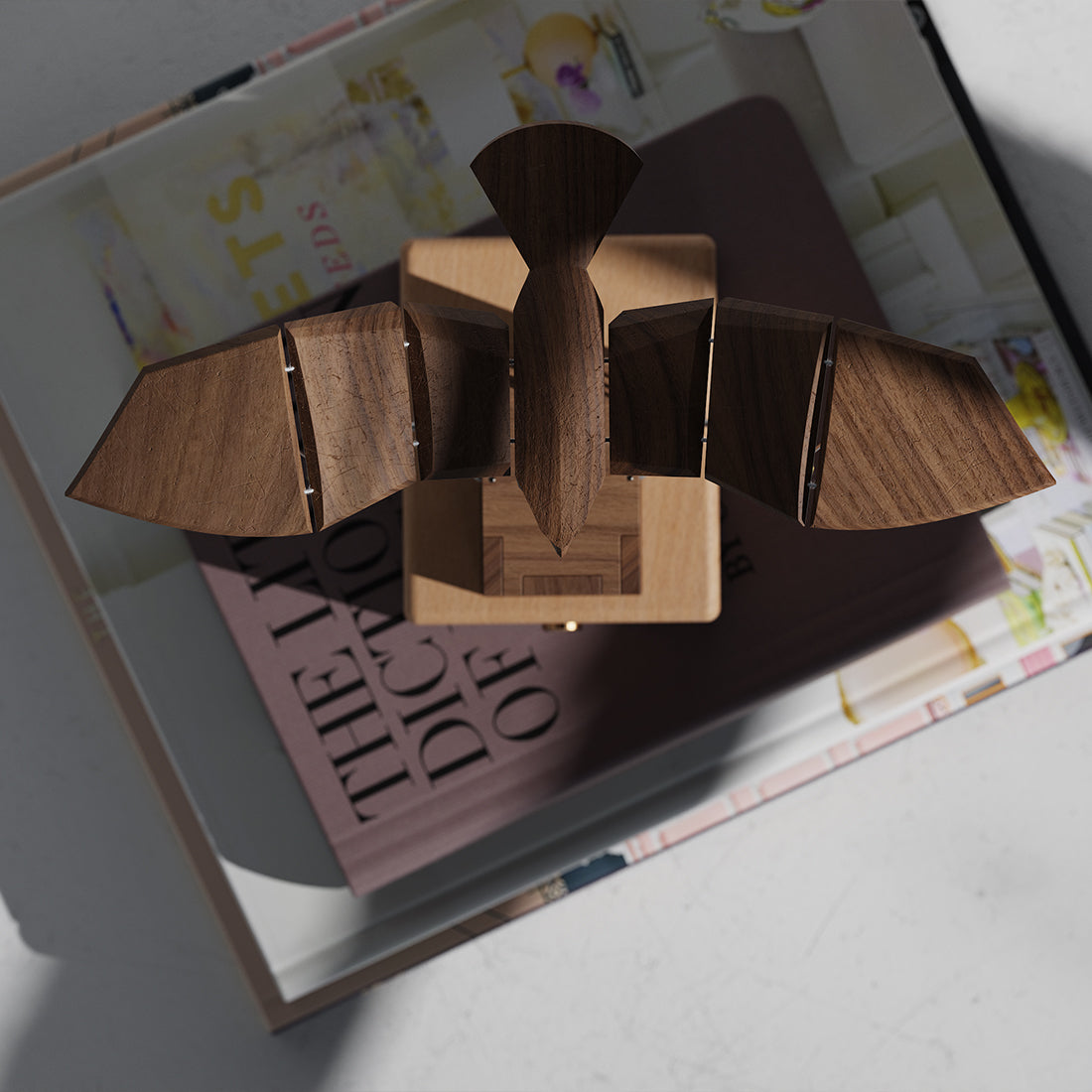 Wooden Bionic Bald Eagle Automaton with Dynamic Flapping Wings - VICTMAX