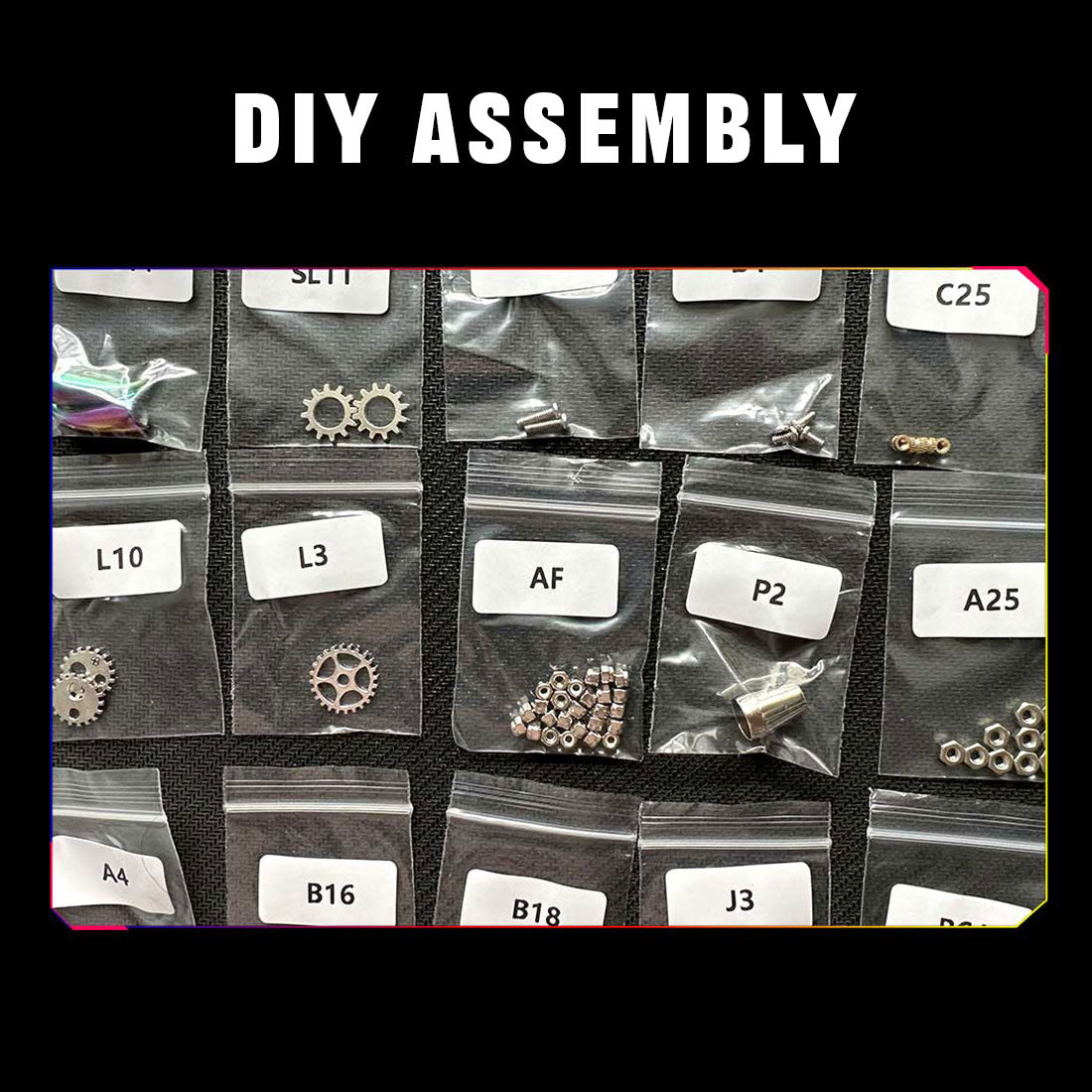 All metal pieces included for 3D Steampunk DiverApe DIY assembly model - VICTMAX