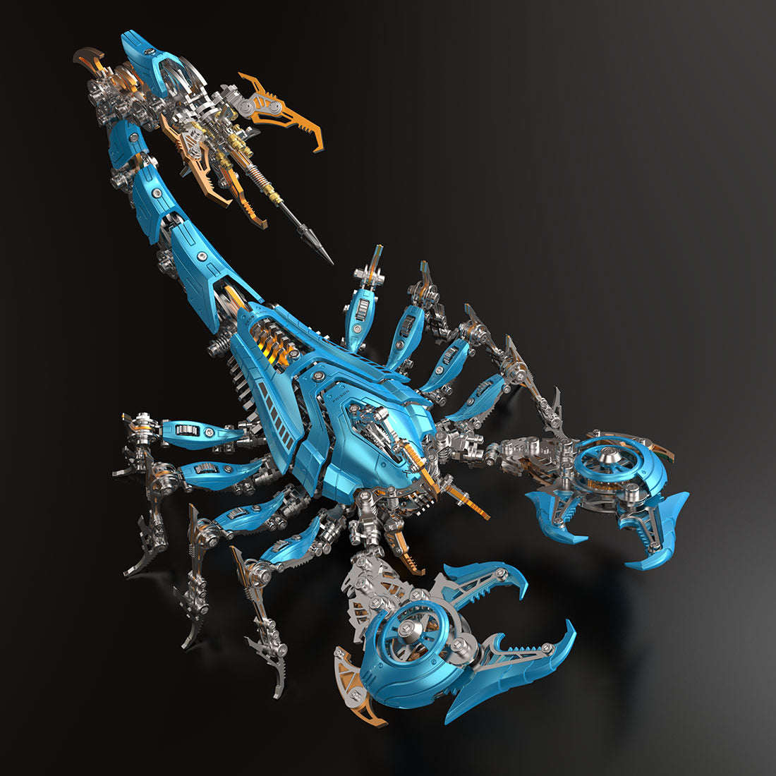 metal puzzle mechanical scorpion articulated diy assembly model - victmax