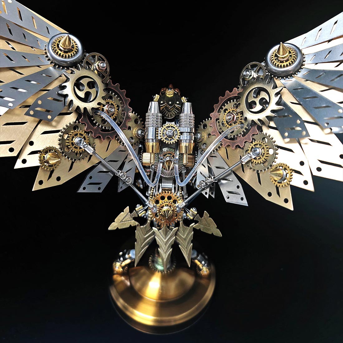 3d metal mechanical eagle model kit led display sculpture - VICTMAX