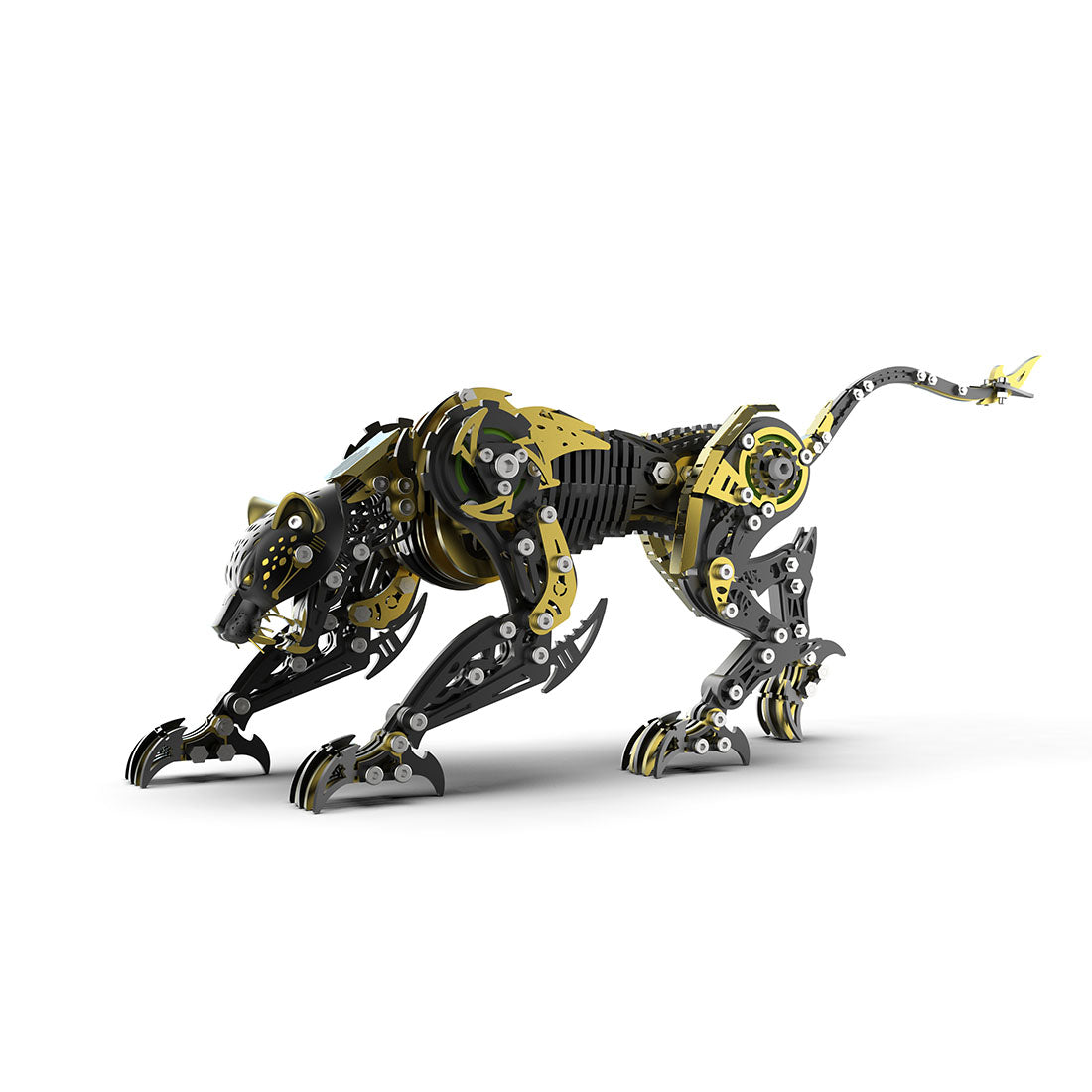 3D full metal mechanical leopard model kit collectible desk display - VICTMAX