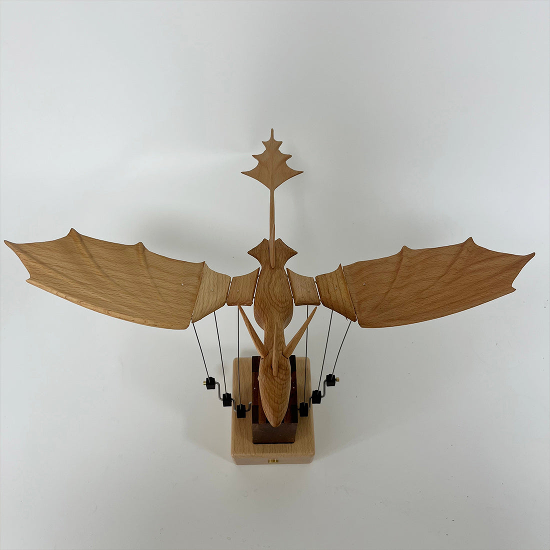 wooden western mythical creature dragon automaton model stress-relief -decor - victmax