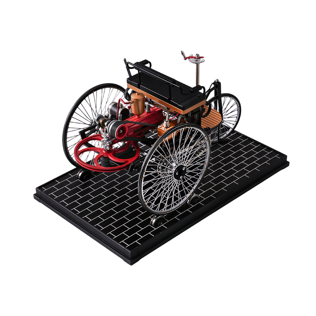 world's 1st three-wheel automobile model, build your own metal car diy assembly kit - VICTMAX
