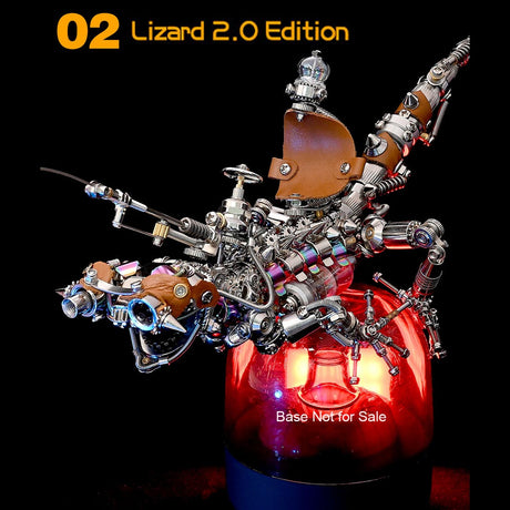3D DIY Metal Mechanical Lizard Model Kit VICTMAX