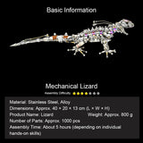 3D DIY Metal Mechanical Lizard Model Kit VICTMAX