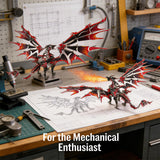3D Steampunk Dragons Metal Jigsaw Puzzle Model Kit, Gifts for Adults & Kids Usage - VICTMAX
