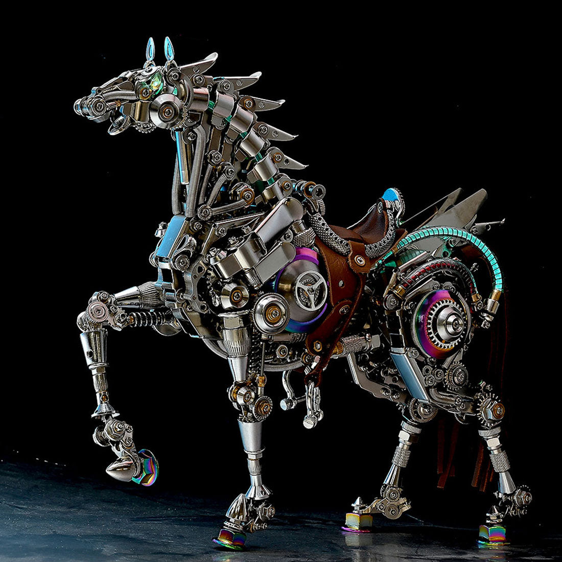 DIY Assembly Steampunk Horse Sculpture - VICTMAX