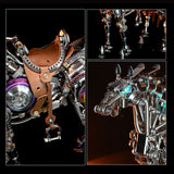 DIY Assembly Steampunk Horse Sculpture Detailed Display - VICTMAX