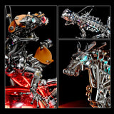 DIY Assembly Steampunk Horse Sculpture Detailed Detailed Display- VICTMAX