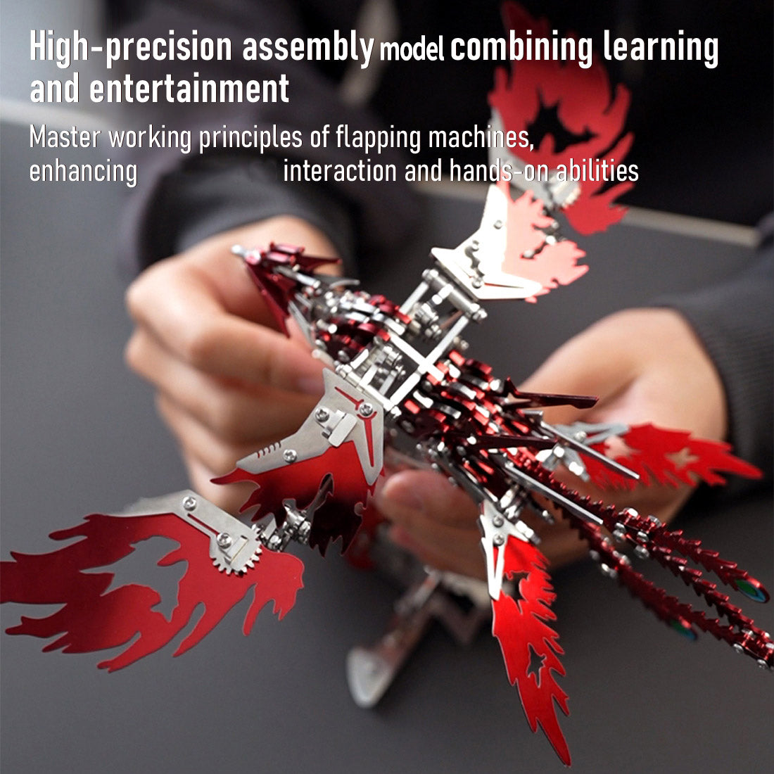 Mechanical Phoenix DIY Metal Assembly 3D Puzzle Model Kit - VICTMAX