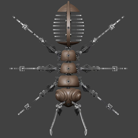 3D Metal Steampunk Ant Netherrealm Ghost Judgement Model Kit VICTMAX