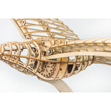 3D Wooden Pigeon Puzzle Model with Gear Driven Flapping Wings - VICTMAX