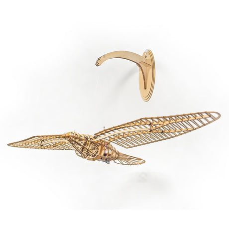 3D Wooden Pigeon Puzzle Model with Gear Driven Flapping Wings - VICTMAX
