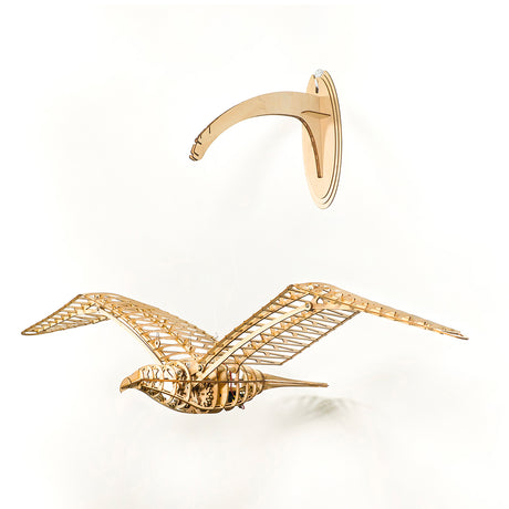 3D Wooden Pigeon Puzzle Model with Gear Driven Flapping Wings - VICTMAX
