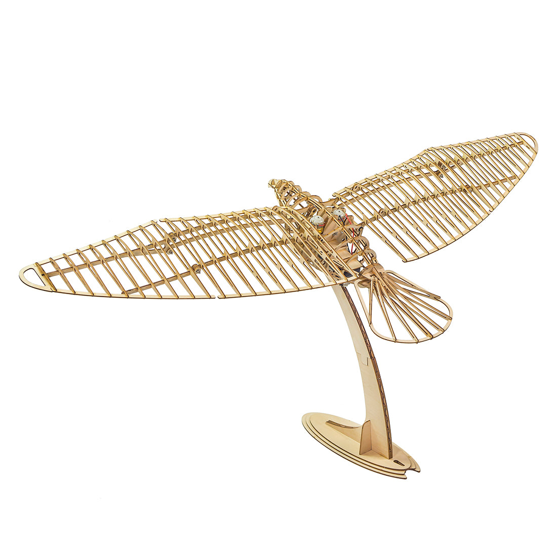 3D Wooden Pigeon Puzzle Model with Gear Driven Flapping Wings - VICTMAX