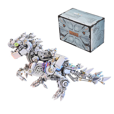 Metal Puzzle Steampunk Mechanical Dinosaur Animal Assembly Model Kit - VICTMAX