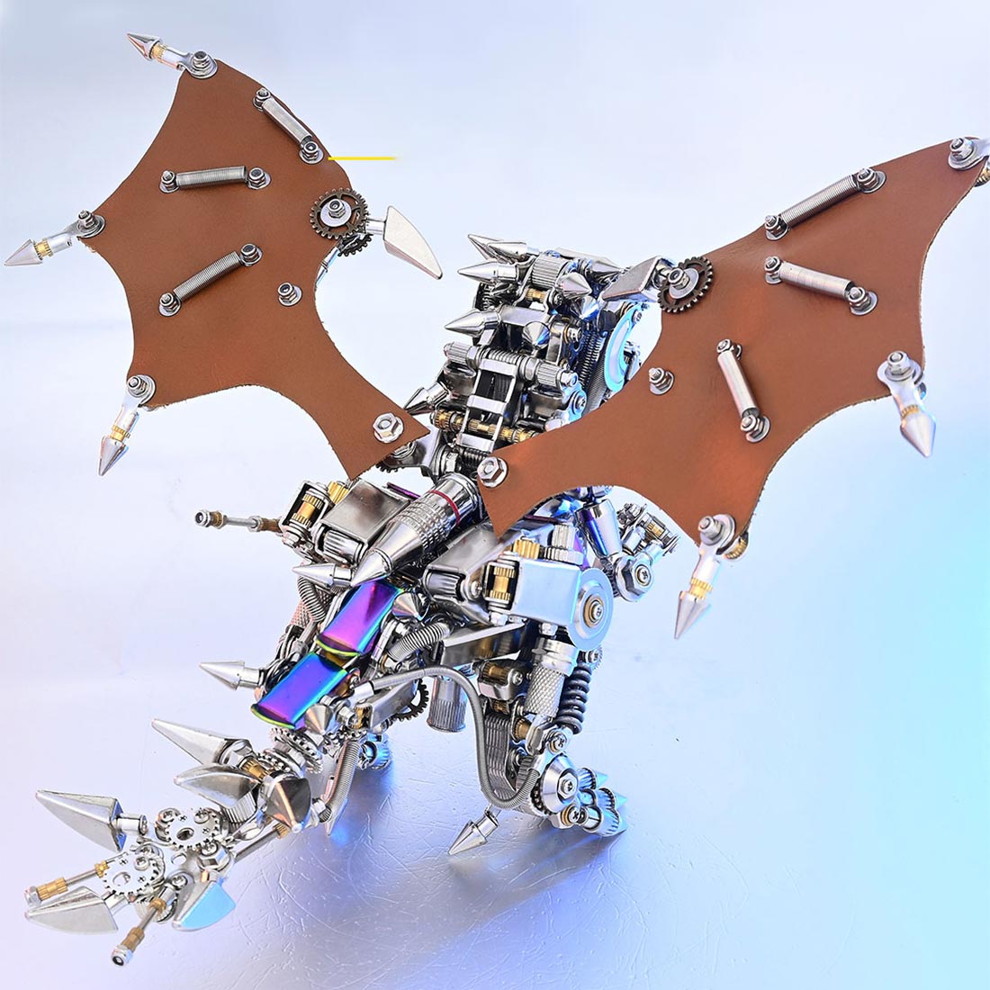 Metal Puzzle Steampunk Mechanical Dinosaur Animal Assembly Model Kit (1100+PCS)