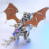 Metal Puzzle Steampunk Mechanical Dinosaur Animal Assembly Model Kit (1100+PCS)