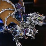 Metal Puzzle Steampunk Mechanical Dinosaur Animal Assembly Model Kit (1100+PCS)
