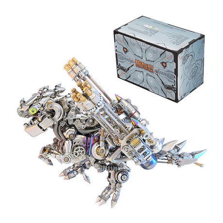 Metal Puzzle Steampunk Mechanical Dinosaur Animal Assembly Model Kit - VICTMAX