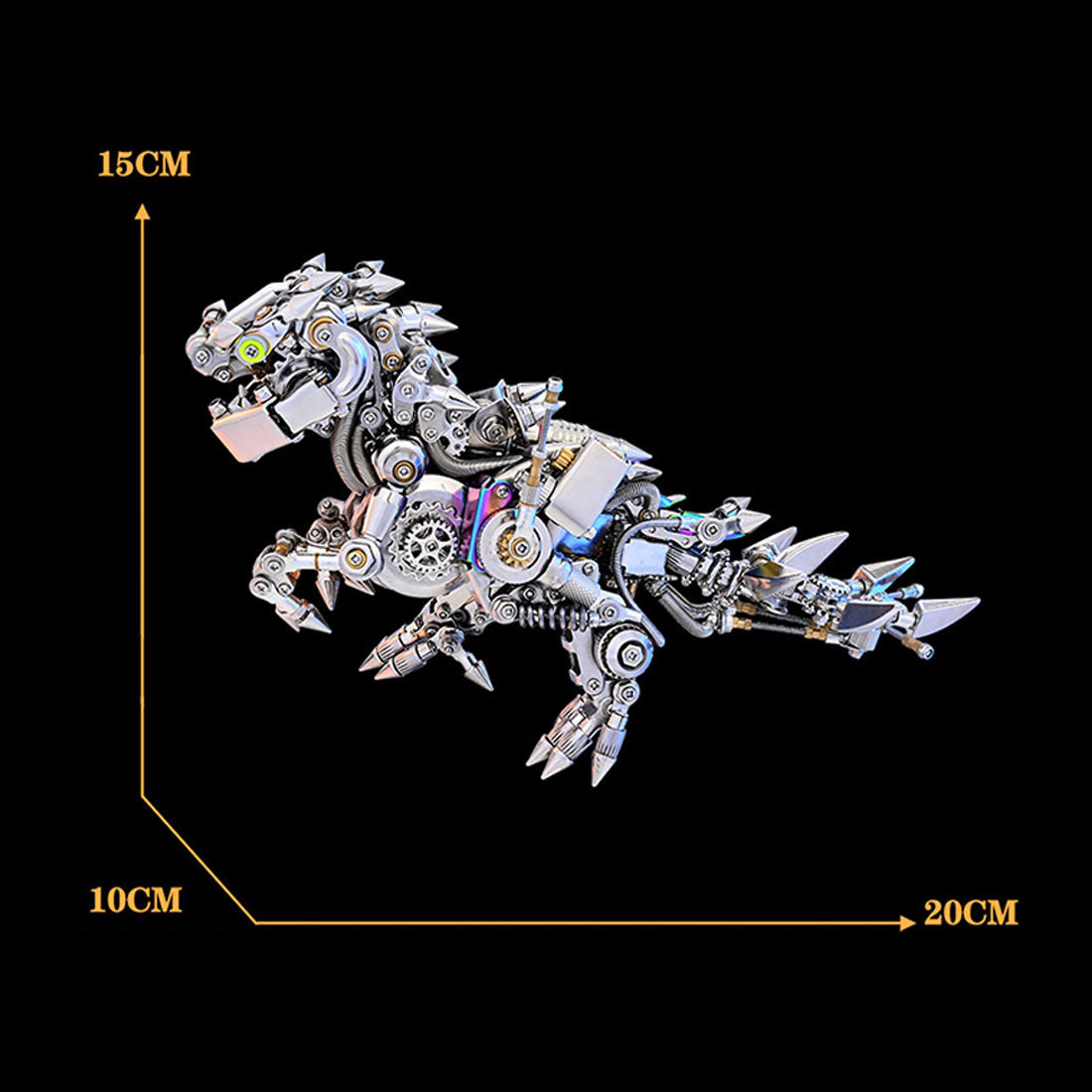 Metal Puzzle Steampunk Mechanical Dinosaur Animal Assembly Model Kit (1100+PCS)