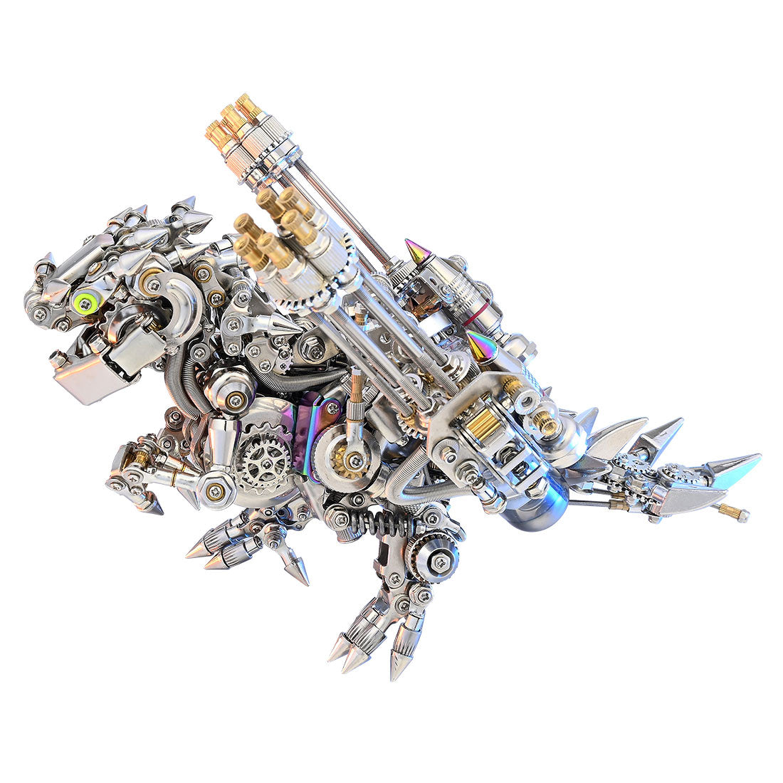 Metal Puzzle Steampunk Mechanical Dinosaur Animal Assembly Model Kit (1100+PCS)